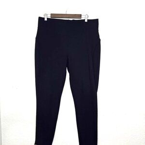 Seven7 Pull On Leggings Black Scallop Hem Ponte Pants